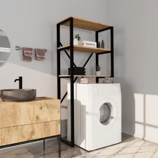 Eportatif - Evinizde Yer Açın!Çamaşır Makinesi Üstü Düzenleyici Raf Banyo  Dolabı Rafı Makina Üstü Dolap Raf Çam