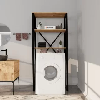 Eportatif - Evinizde Yer Açın!Çamaşır Makinesi Üstü Düzenleyici Raf Banyo  Dolabı Rafı Makina Üstü Dolap Raf Çam