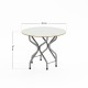 Kitchen Table Chair Set Garden Dining Table Set Round White 1050