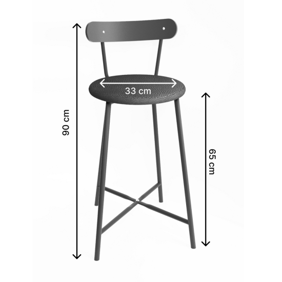 Bar Sandalyesi Mutfak Taburesi Döşemeli 1514