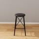 Black Upholstered Bar Chair Bar Stool Kitchen Chair 1234