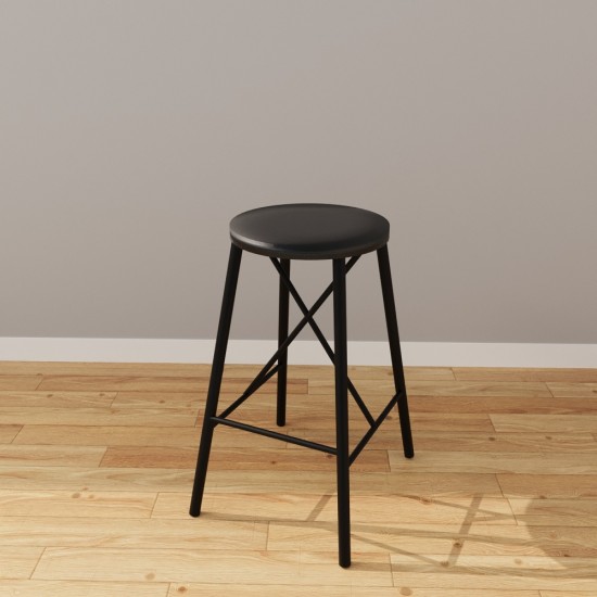 Black Upholstered Bar Chair Bar Stool Kitchen Chair 1234